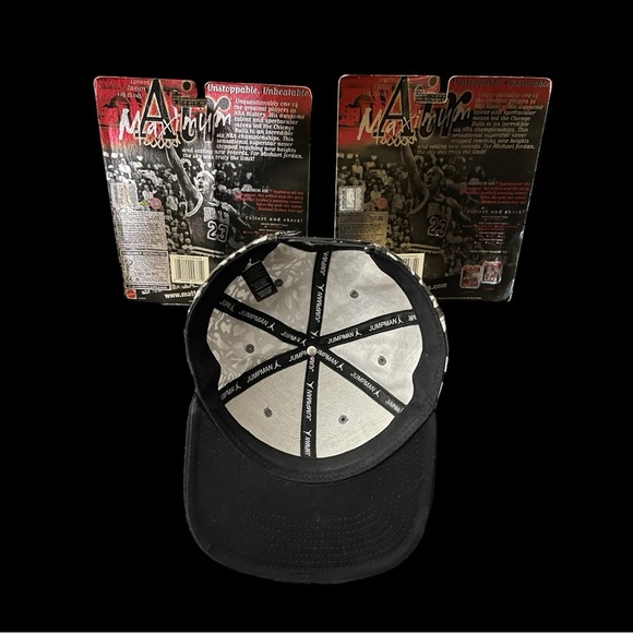 TWO MICHAEL JORDAN COMMEMORATIVE SERIES FIGURINES & MICHAEL JORDAN 1985 CAP - Picture 2 of 11